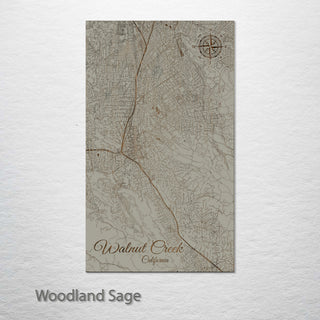 Walnut Creek, California Street Map