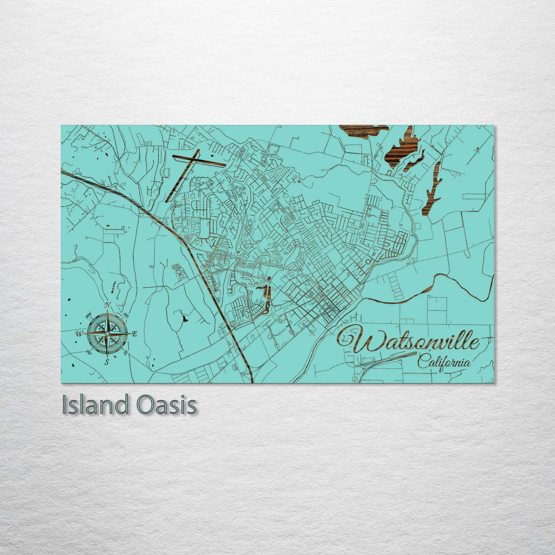 Watsonville, California Street Map