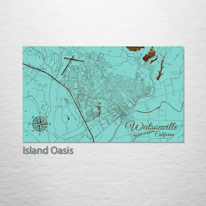 Watsonville, California Street Map