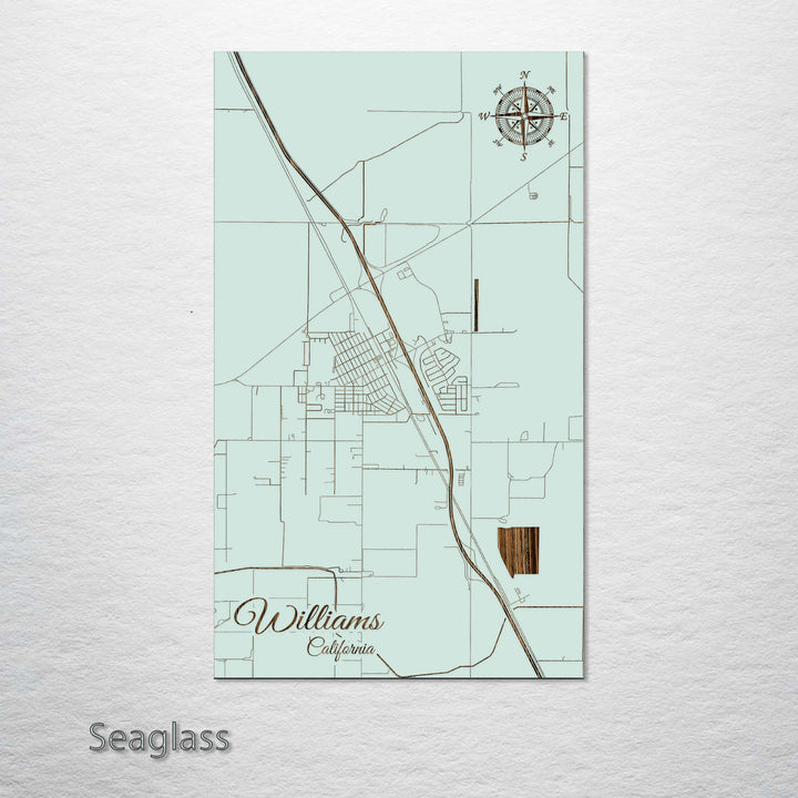 Williams, California Street Map