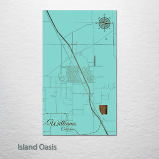 Williams, California Street Map