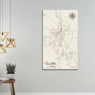 Willits, California Street Map