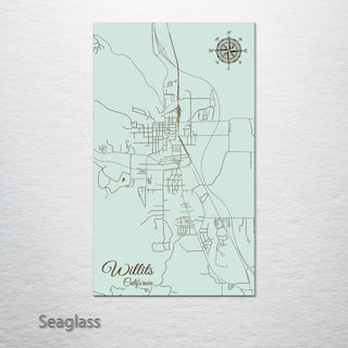 Willits, California Street Map