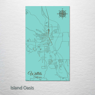 Willits, California Street Map