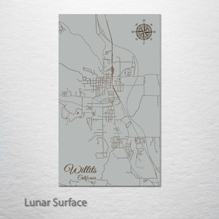 Willits, California Street Map