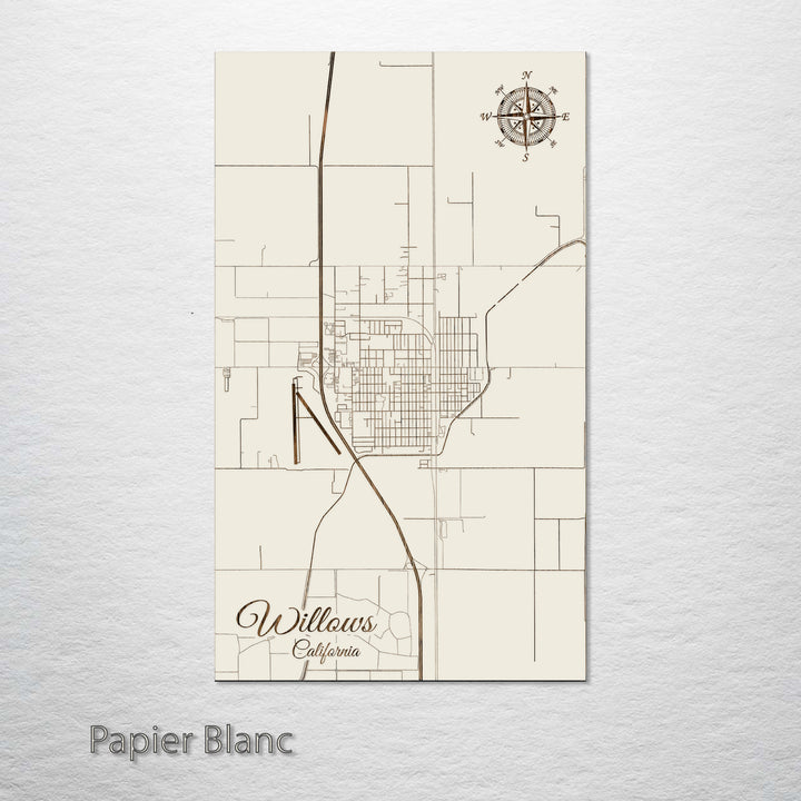 Willows, California Street Map