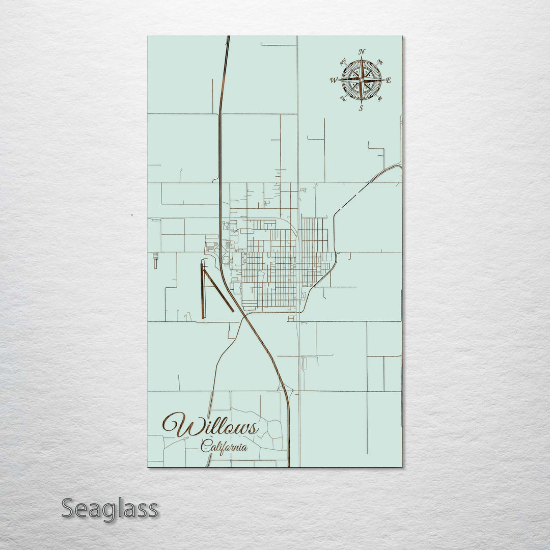 Willows, California Street Map