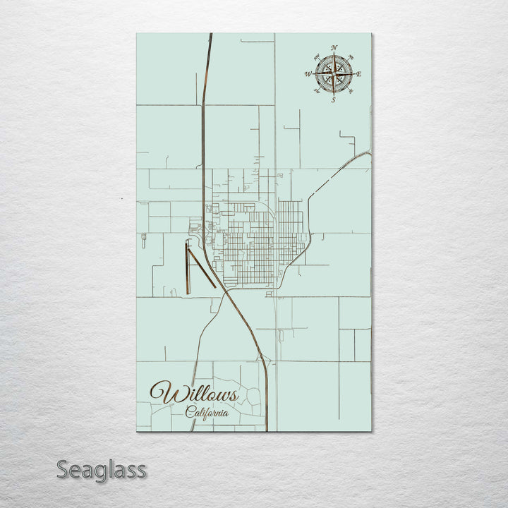 Willows, California Street Map