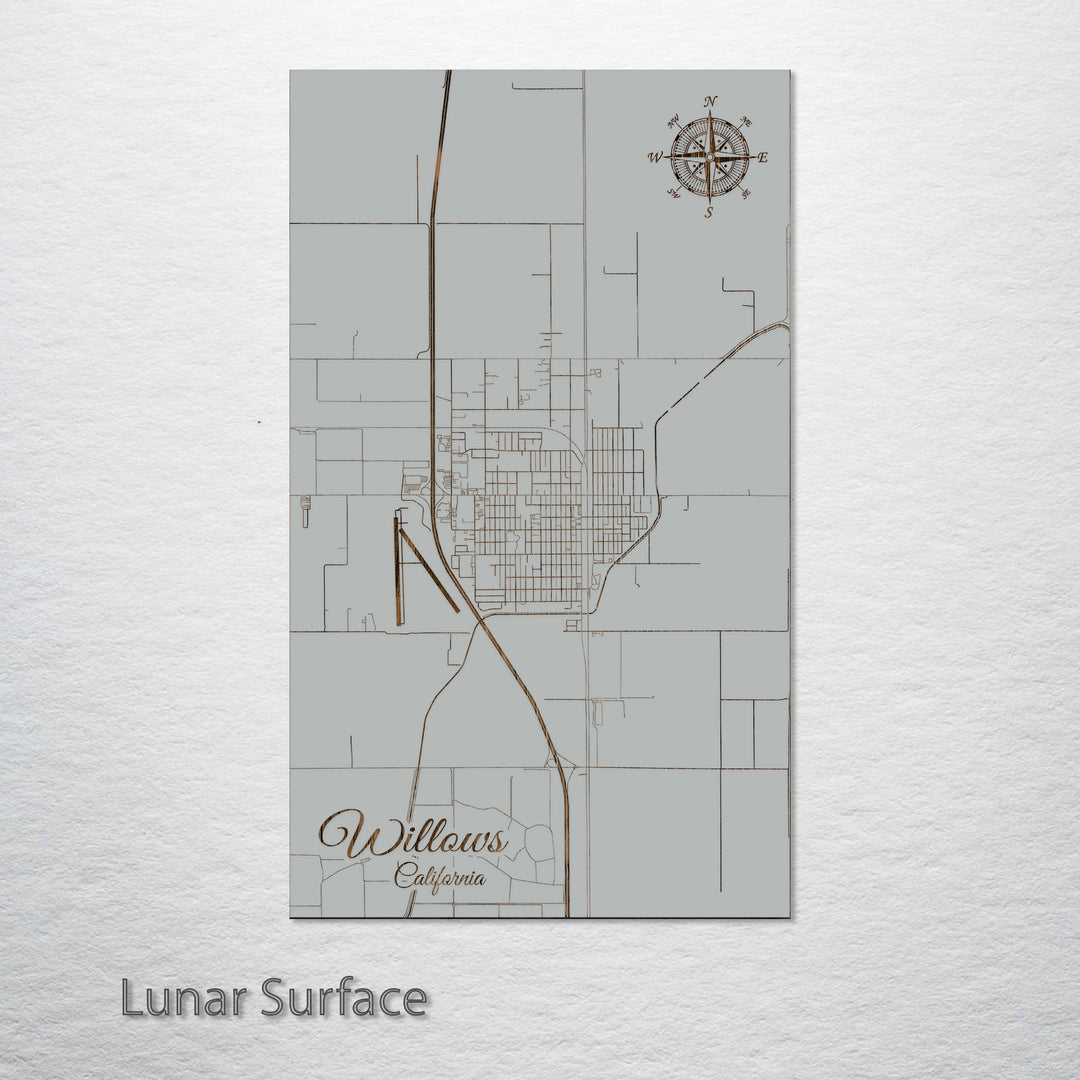 Willows, California Street Map