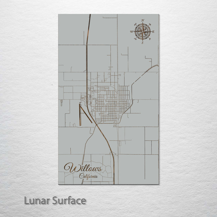 Willows, California Street Map