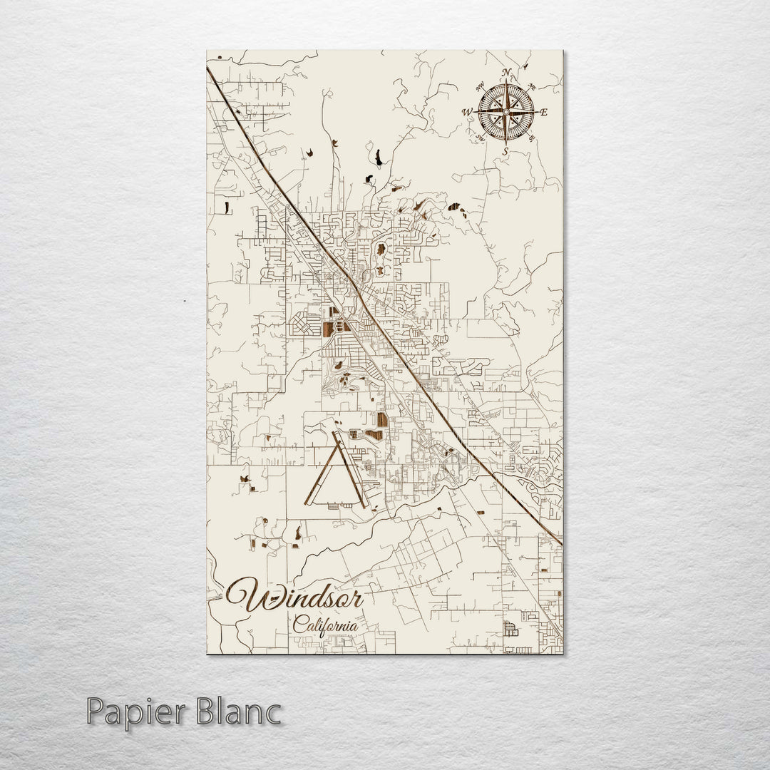 Windsor, California Street Map