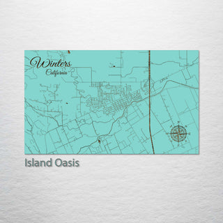 Winters, California Street Map