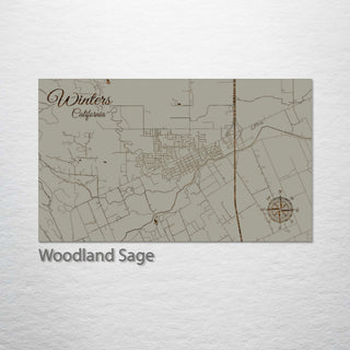 Winters, California Street Map