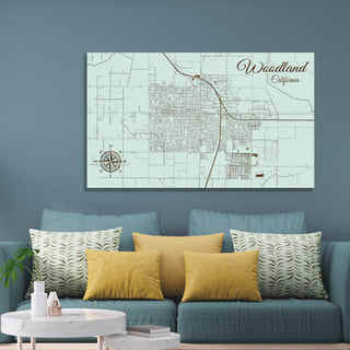 Woodland, California Street Map