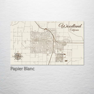 Woodland, California Street Map