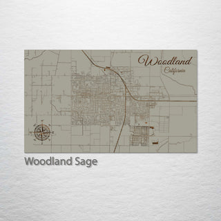 Woodland, California Street Map