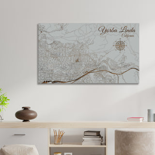 Yorba Linda, California Street Map