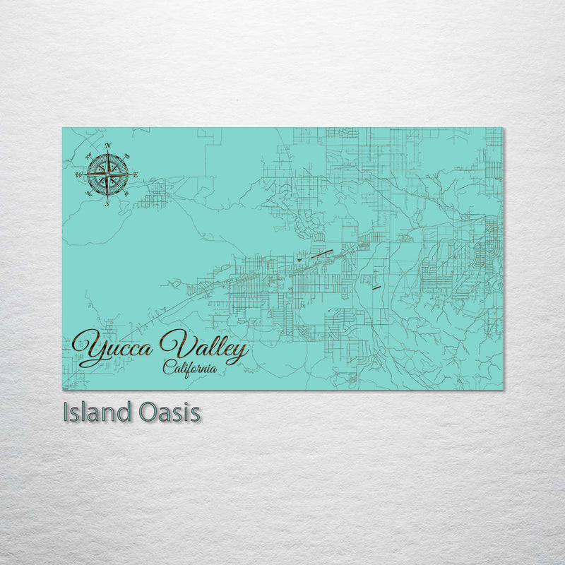 Yucca Valley, California Street Map Fire & Pine