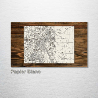 Colorado Isolated Map (MI-SM) - Fire & Pine