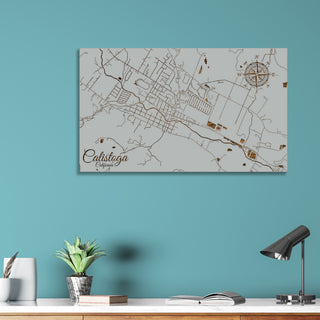 Calistoga, California Street Map