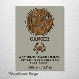 Cancer Zodiac - Fire & Pine