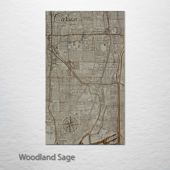 Carson, California Street Map