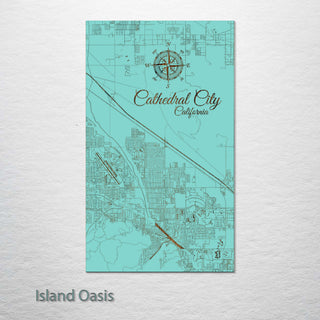 Cathedral City, California Street Map