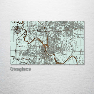 Cedar Rapids, Iowa Street Map - Fire & Pine