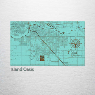 Ceres, California Street Map