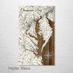 Chesapeake Bay Street Map - Fire & Pine