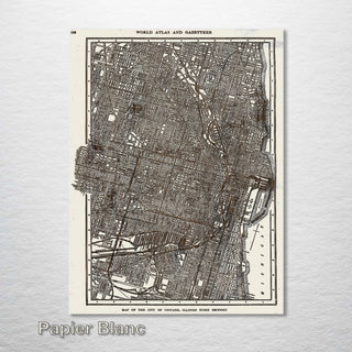 Chicago, Illinois Map - 1910 - Fire & Pine