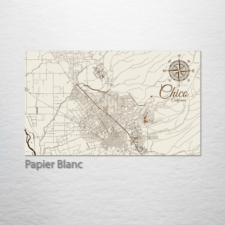 Chico, California Street Map