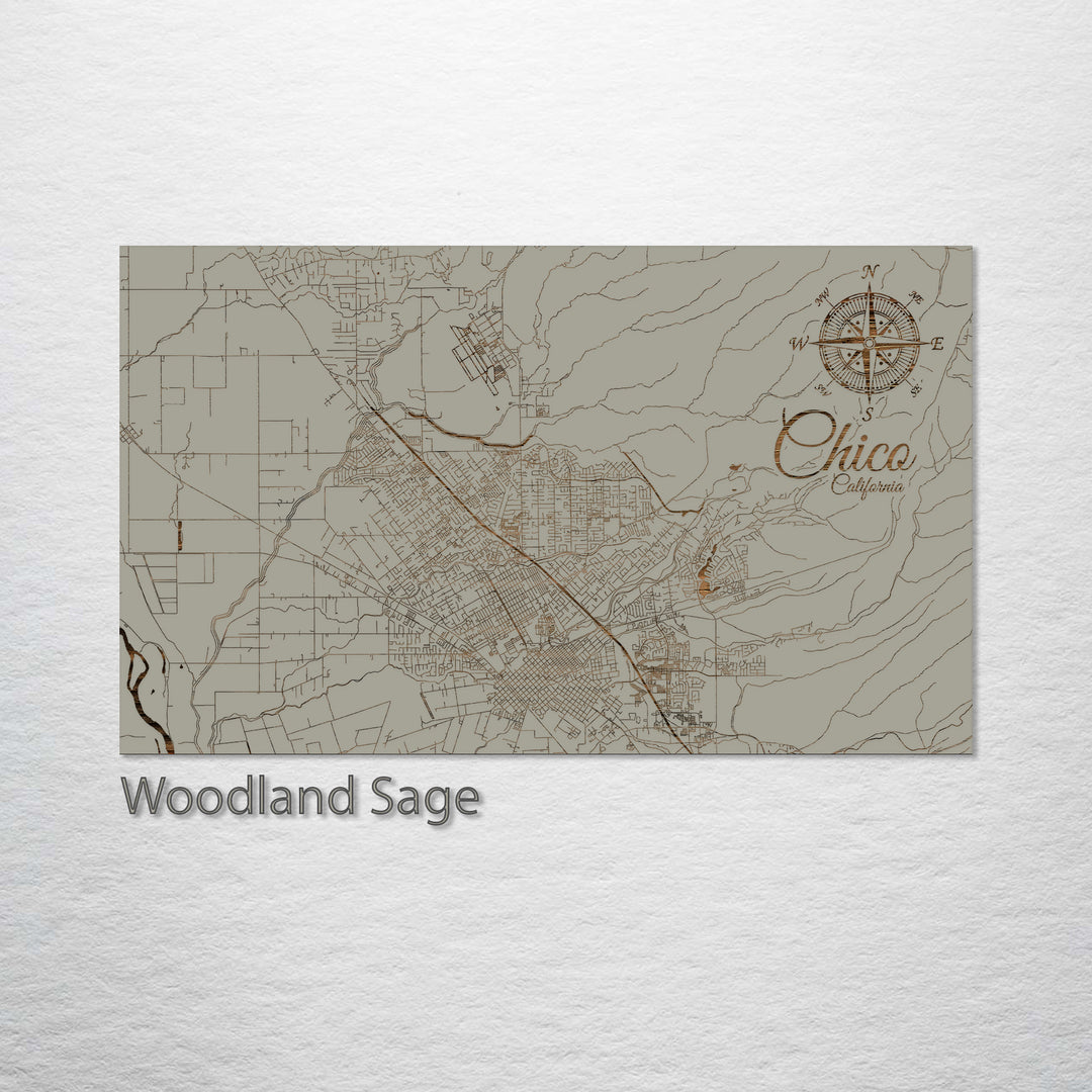 Chico, California Street Map