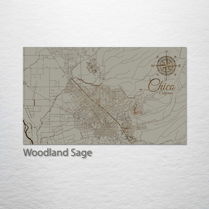 Chico, California Street Map