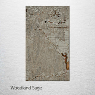 Chino Hills, California Street Map