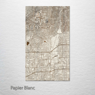 Claremont, California Street Map