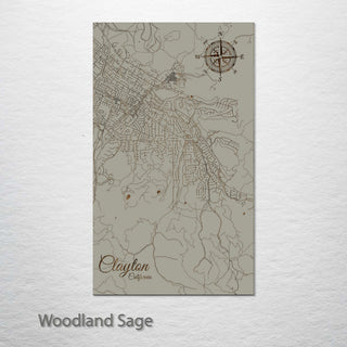 Clayton, California Street Map