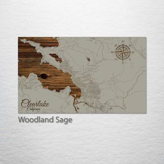 Clearlake, California Street Map