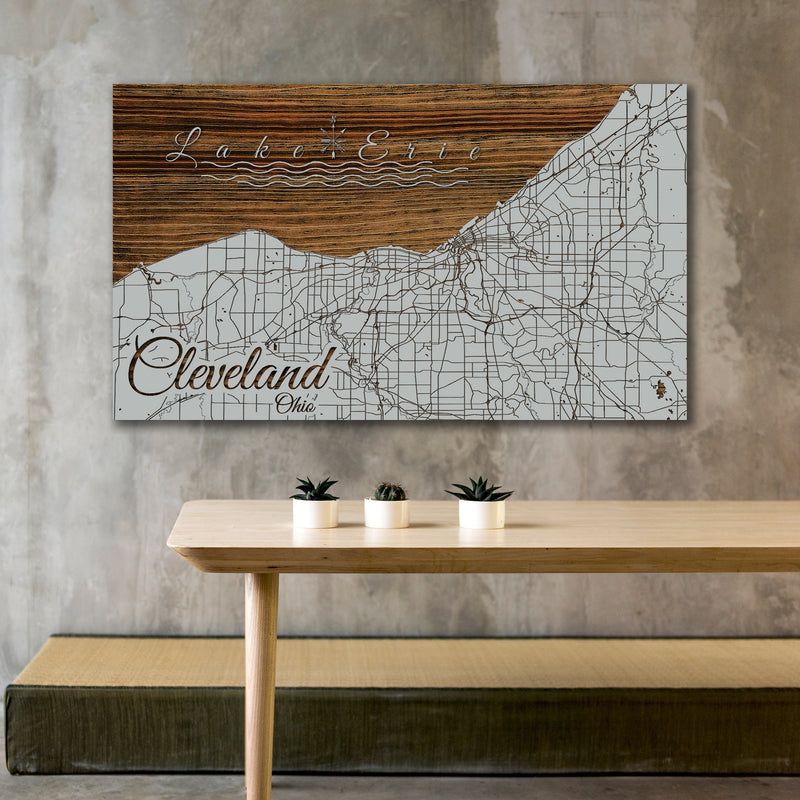 Cleveland, Ohio Street Map - Fire & Pine