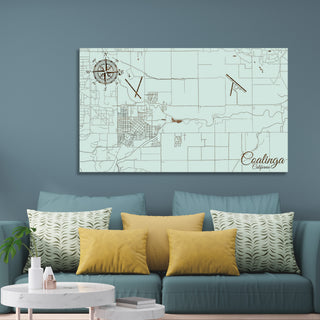 Coalinga, California Street Map