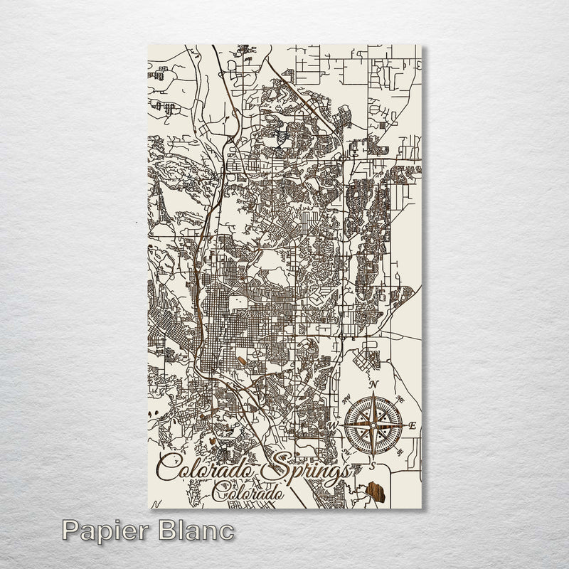 Colorado Springs, Colorado Street Map - Fire & Pine