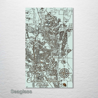 Colorado Springs, Colorado Street Map - Fire & Pine
