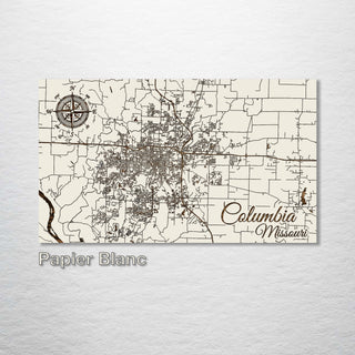 Columbia, Missouri Street Map - Fire & Pine
