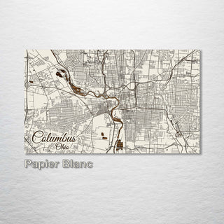Columbus, Ohio Street Map - Fire & Pine