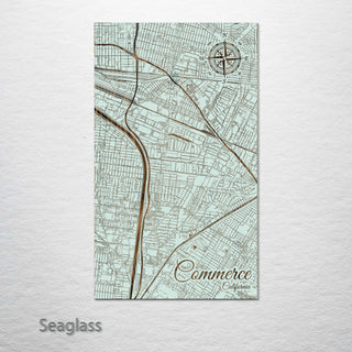 Commerce, California Street Map