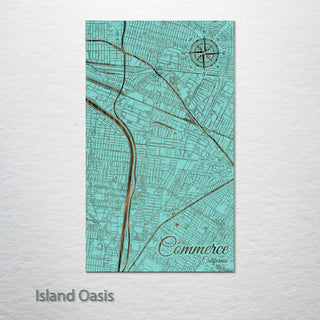 Commerce, California Street Map