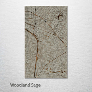 Commerce, California Street Map