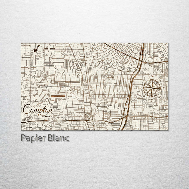 Compton Colorful Map Compton Map