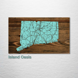 Connecticut Isolated Map - Fire & Pine