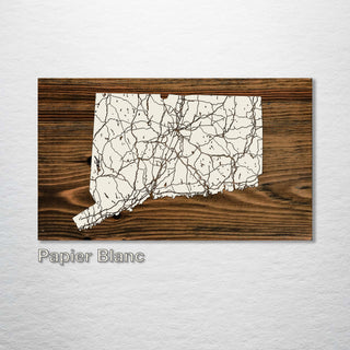 Connecticut Isolated Map - Fire & Pine